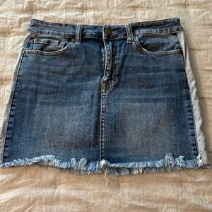 Trendy Blue Denim Mini Skirt